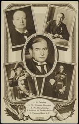 1. M. Daladier 2. Mr. Winston Churchill 3. Mr. Hore Belisha 4. Admiral Sir Dudley-Pound 5. Viscount Gort, V.C.
