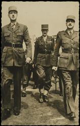 Les Généraux DE GAULLE, LECLERC et KOENIG
