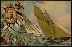 Die Kieler Woche. 
No. 2 Wettsegein der Renn-Yachten.