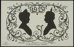 1915 Silhouetten unseres Kaiserpaares 
