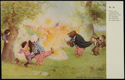 No. 18. "They put crackers all along the wire To prepare for an army fire."
