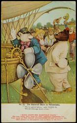 No. 23. The Roosevelt Bears in Philadelphia. 
"'We've sailed before,' said TEDDY-B, 
'We hit Chicago down a tree.'"

