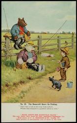 No. 29. The Roosevelt Bears Go Fishing. 
"They met a lad on his way from school, 
Whom they stopped to question about a rule."
