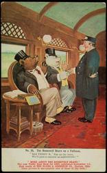 No. 30. The Roosevelt Bears on a Pullman.
"Said TEDDY-B, 'Pay up the fares, 
We'll pass to-morrow as millionaires.'"

