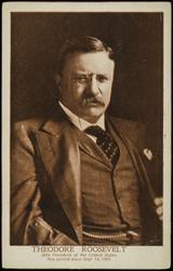 THEODORE ROOSEVELT 26th President of the United States Has served since Sept. 14, 1901.
