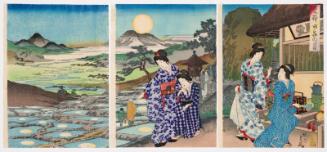 The Moon Reflected in the Paddies at Sarashina (Sarashina tagoto no tsuki)