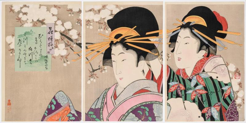 The Bunka Era (Bunka no koro), from the series Floral Patterns (Hana moyô)