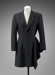 Jacket with asymmetrical hem