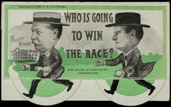 WHO IS GOING TO WIN THE RACE? Roll wheels on table and see candidates run.