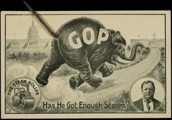 THE STEAM ROLLER Has He Got Enough Steam? 
GOP
