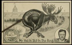 THE HAT My Hat Is Still In The Ring. 
PROGRESSIVE - THE BULL MOOSE PARTY