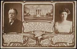 THE WHITE HOUSE, ON PENNSYLVANIA AV. HAS BEEN THE HOME OF ALL THE PRESIDENTS SINCE JOHN ADAMS TIME - IN 1792 WASHINGTON SELECTED THE SITE. WAS FIRED BY BRITISH IN 1814. RESTORED AND WALLS WHITENED. IN 1902-3 ALTERATIONS AND ADDITIONS WERE MADE.
