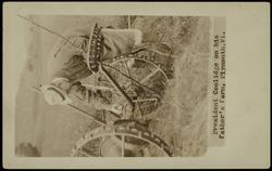 President Coolidge on his father's farm, Plymouth, Vt.