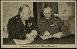 Le Général Eisenhower et le Maréchal Montgomery