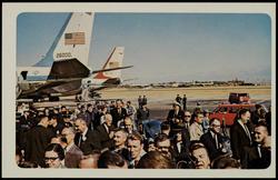 No. 6, Vice-President Johnson, Governor Connally, Presidential Party and Newspaper Men, Love Field, Dallas.