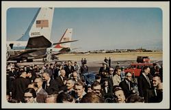 No. 6, Vice-President Johnson, Governor Connally, Presidential Party and Newspaper Men, Love Field, Dallas.