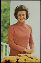 Beautiful Betty Ford, wife of President Gerald R. Ford, thirty-eighth President of the United States of America.