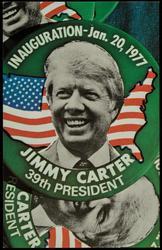 Jimmy Carter buttons - dominated by the famous grin! Carter Inauguration - January 20, 1977.