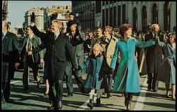 Looks as if Jimmy and Rosalynn are having more fun than Amy on the "Inaugural Walk", January 20, 1977.
