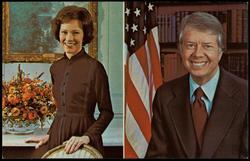 President Jimmy Carter, 39th President of the United States. Shown with his wife, Rosalynn. 
Official White House Photo