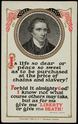 Is life so dear or peace so sweet as to be purchased at the price of chains and slevery? 
Forbid it almighty God I know not what course others may take, but as for me give me LIBERTY or give me DEATH! - PATRICK HENRY