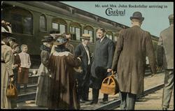 Mr. and Mrs. John Rockefeller arriving in Cleveland Sixth City