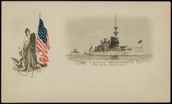 U.S. BATTLESHIP "MASSACHUSETTS."