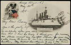 U.S. CRUISER "NEW YORK" FLAGSHIP OF THE NORTH ATLANTIC SQUADRON