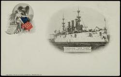 U.S. CRUISER "NEW YORK" FLAGSHIP OF THE NORTH ATLANTIC SQUADRON
