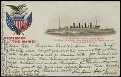 U.S. Protected Cruiser "COLUMBIA." 
7375 Disp. 22 Knots. One 8-inch B.L.R. Two 6-inch and Eight 4-inch R.F.G.