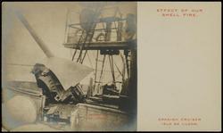 EFFECT OF OUR SHELL FIRE. SPANISH CRUISER ISLA DE LUZON.