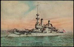 THE OREGON - THE BATTLESHIP THAT MADE THE FAMOUS TRIP AROUND THE HORN IN THE SPANISH-AMERICAN WAR
