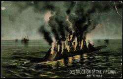 DESTRUCTION OF THE VIRGINIA MAY 11, 1862.
