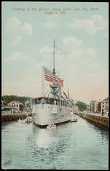 Opening of the Boston Navy Yard New Dry Dock, August 12, 1905.