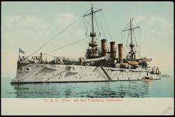 U.S.S. "Ohio" off San Francisco, California.
