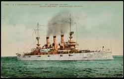 1269 - U.S. BATTLESHIP "LOUISIANA."  
881OFFICERS AND MEN. LENGTH 450 FEET. MAIN BATTERY 24 GUNS.

