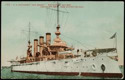 1270 - U.S. BATTLESHIP "NEW JERSEY."  
812 OFFICERS AND MEN. LENGTH 435 FEET. MAIN BATTERY 24 GUNS.
