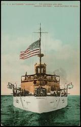 1271 - U.S. BATTLESHIP "ALABAMA."  
713 OFFICERS AND MEN. LENGTH 368 FEET. MAIN BATTERY 18 GUNS.
