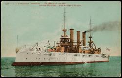 1278 - U.S. BATTLESHIP "MISSOURI."  
779 OFFICERS AND MEN. LENGTH 388 FEET. MAIN BATTERY 20 GUNS.
