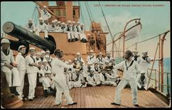 1317 - FENCING ON BOARD UNITED STATES WARSHIP.
