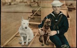 1323 - BEAUTIES ON BOARD UNITED STATES WARSHIP.
