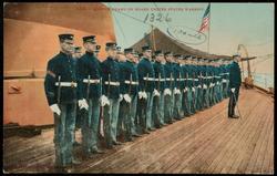 1326 - MARINE GUARD ON BOARD UNITED STATES WARSHIP.
