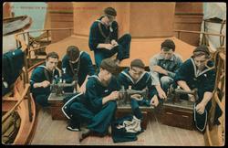 1320 - SEWING ON BOARD UNITED STATES WARSHIP.

