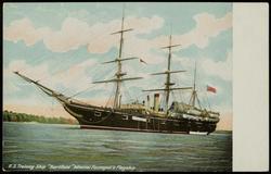 U.S. Training Ship "Hartford" Admiral Farragut's Flagship.