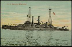 U.S. Battleship Mississippi.