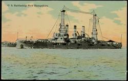 U.S. Battleship New Hampshire.