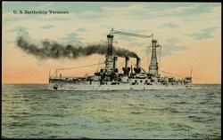 U.S. Battleship Vermont.