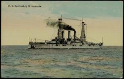 U.S. Battleship Minnesota.