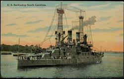 U.S. Battleship South Carolina.