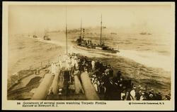 54 Governors of several states watching Torpedo Flotilla Review at Newport R.I.